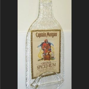 Man Cave Captain Morgan glass plaque.